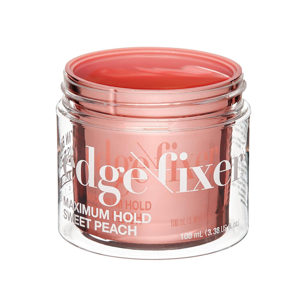 Maximum Hold Edge Fixer, Non-Greasy Gel Formula Infused with Biotin B7, 24 Hour Hold, ‘Sweet Peach’ Scented, 3.38 Fl. Oz. (100 Ml)