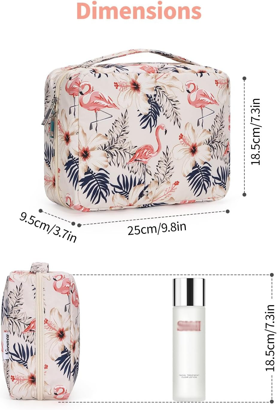 Hanging Travel Toiletry Bag for Women, Travel Makeup Organizer Bag