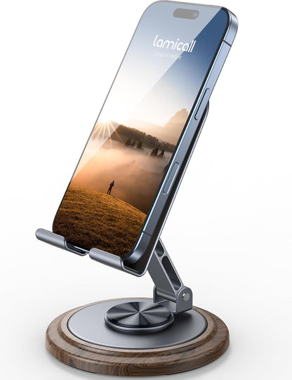 Sturdy Grey Phone Stand, Desk Accessories for Men