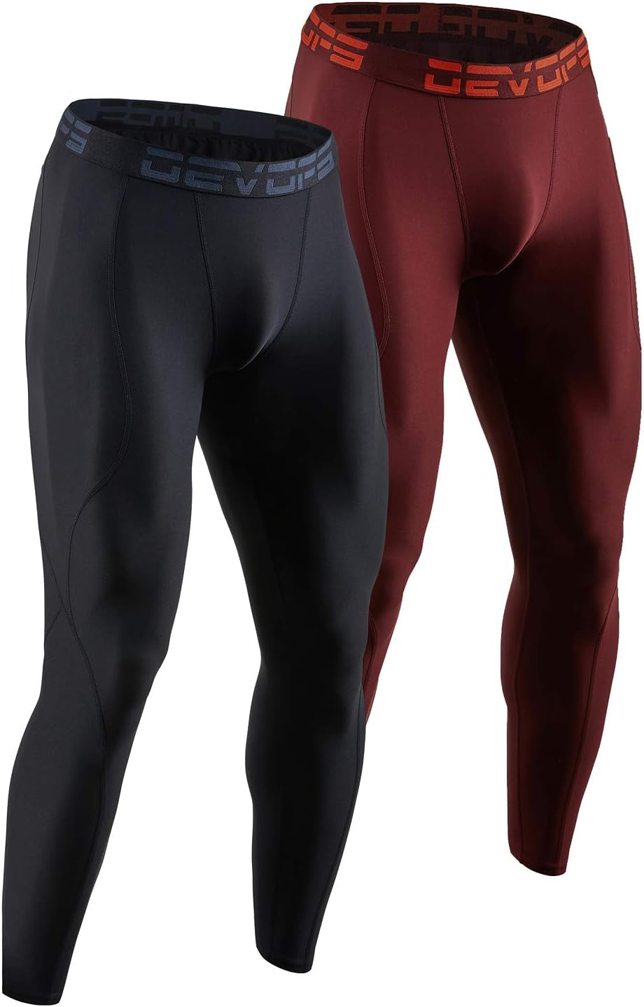2-3 Pack Men'S Compression Pants Leggings Tights Pocket/Non-Pocket