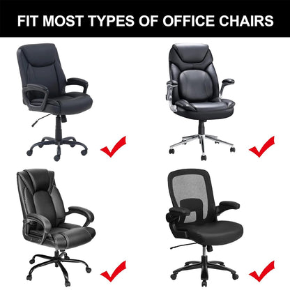 Thickened Jacquard Stretchable Computer Office Chair Covers Dustproof Pet Scratch Resistant Retractable Office Chair Cover
