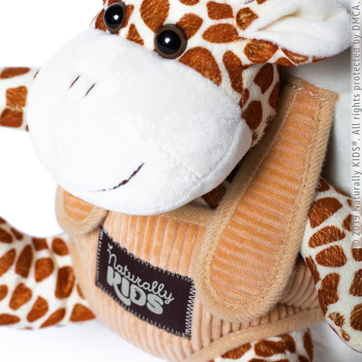 Toddler Backpack W. Plush Giraffe Toy, Kids Gift 2 3 4 5