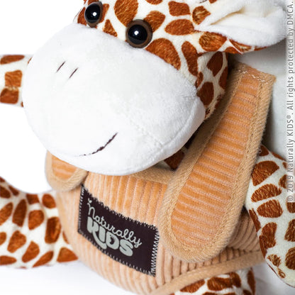 Toddler Backpack W. Plush Giraffe Toy, Kids Gift 2 3 4 5