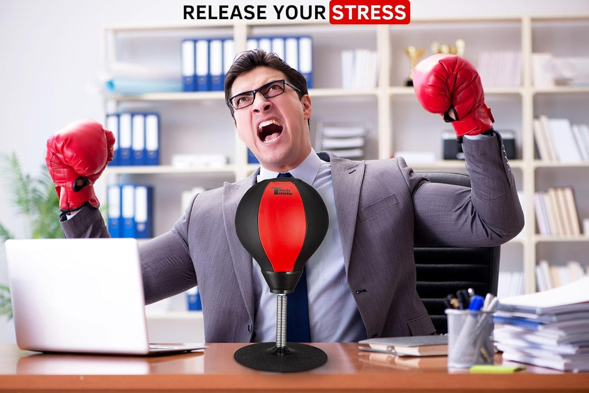 Desktop Punching Bag - White Elephant Gifts for Adults, Fun Punch Gag Gifts for Coworkers, Men & Women Secret Santa Stress Buster