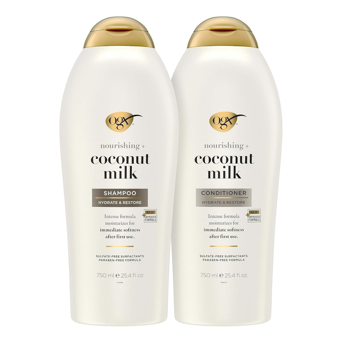 Nourishing + Coconut Milk Shampoo & Conditioner Set, 2 X 25.4 Fl. Oz