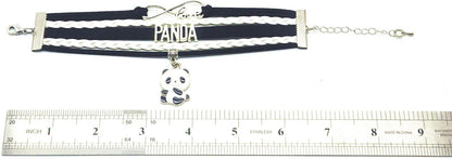 Panda Charm Bracelet Infinity Love Design for Women Men Adult