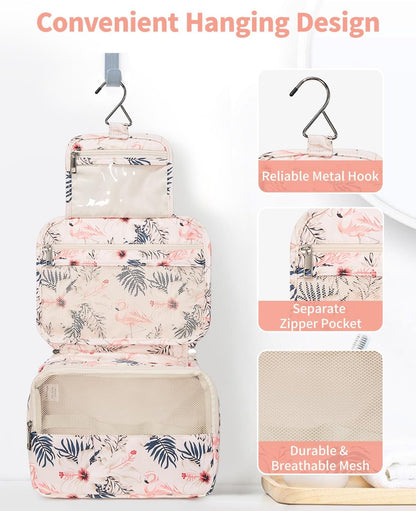 Hanging Travel Toiletry Bag for Women, Travel Makeup Organizer Bag
