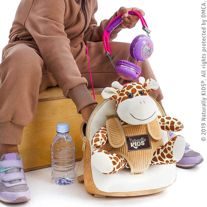 Toddler Backpack W. Plush Giraffe Toy, Kids Gift 2 3 4 5