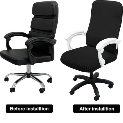 Thickened Jacquard Stretchable Computer Office Chair Covers Dustproof Pet Scratch Resistant Retractable Office Chair Cover
