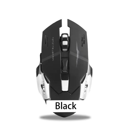Wireless/Wired 2.4G RGB Backlit Mechanical Feel Mouse DPI Adjustable Rechargeable Ergonomic Gaming Mouse for PC Computer Laptop