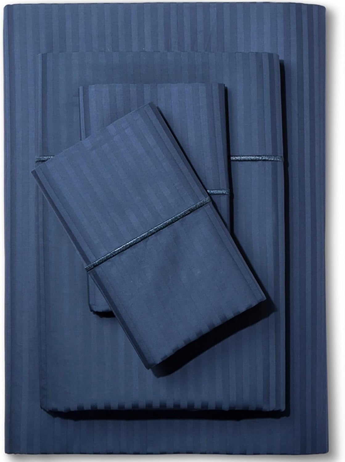 Feather & Stitch 100% Cotton Sateen 500 TC Cal King Size Bed Sheet Set