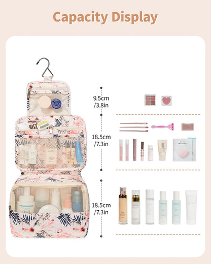 Hanging Travel Toiletry Bag for Women, Travel Makeup Organizer Bag