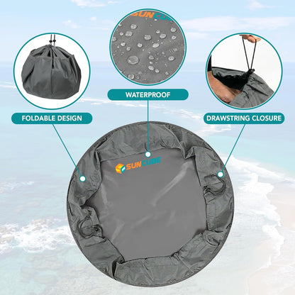 Wetsuit Changing Mat Waterproof Surf Dry Bag, 30" Leakproof