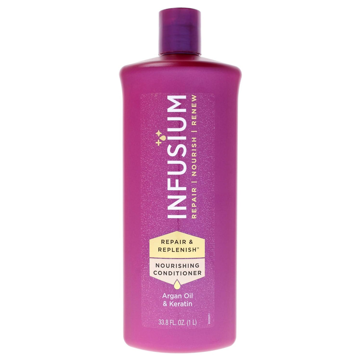 Infusium Repair and Replenish Nourishing Conditioner - Hair Conditioner with Keratin, Argan Oil, and Ceramides - Suitable for All Hair Types - 33.8 Oz