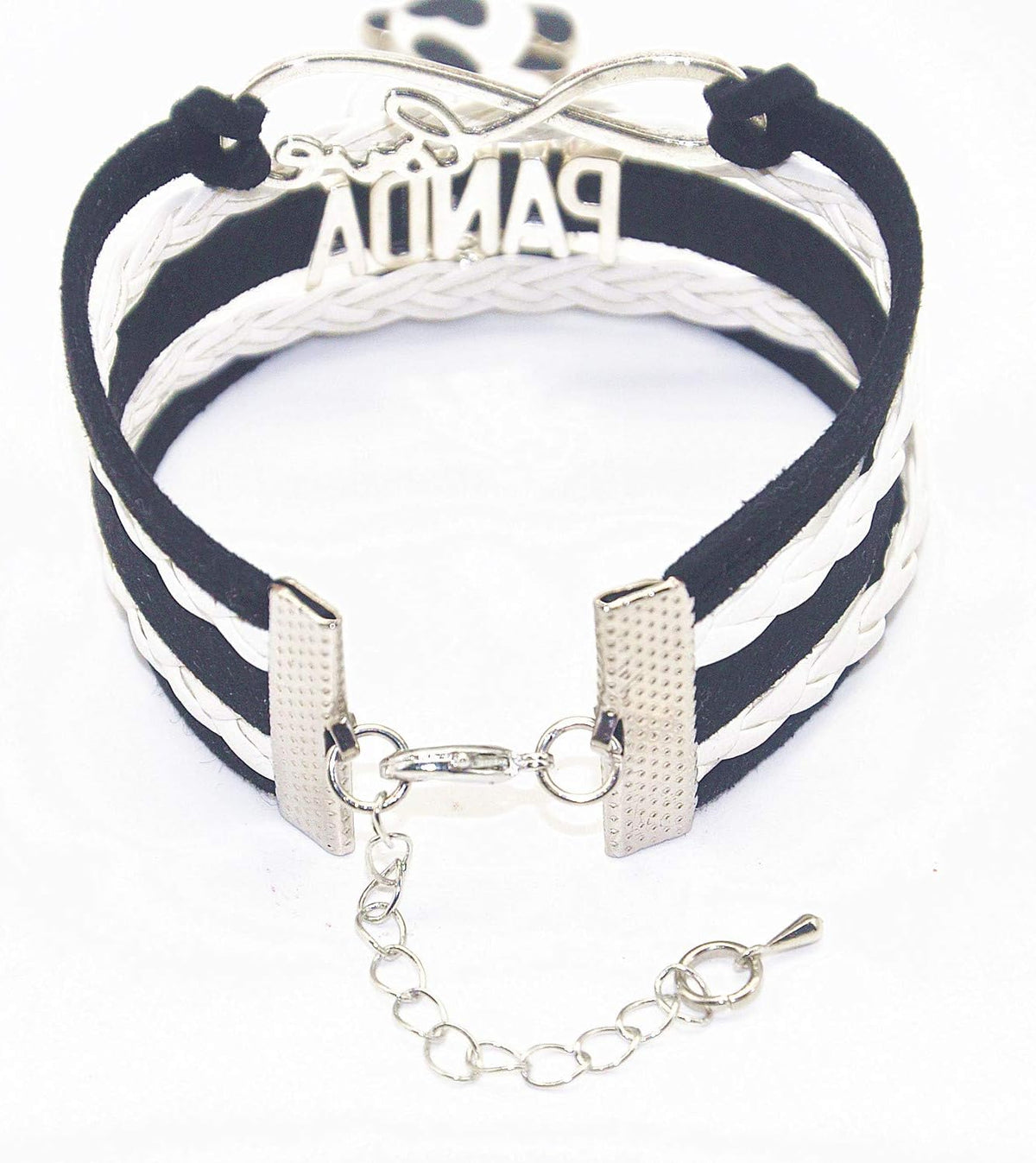 Panda Charm Bracelet Infinity Love Design for Women Men Adult