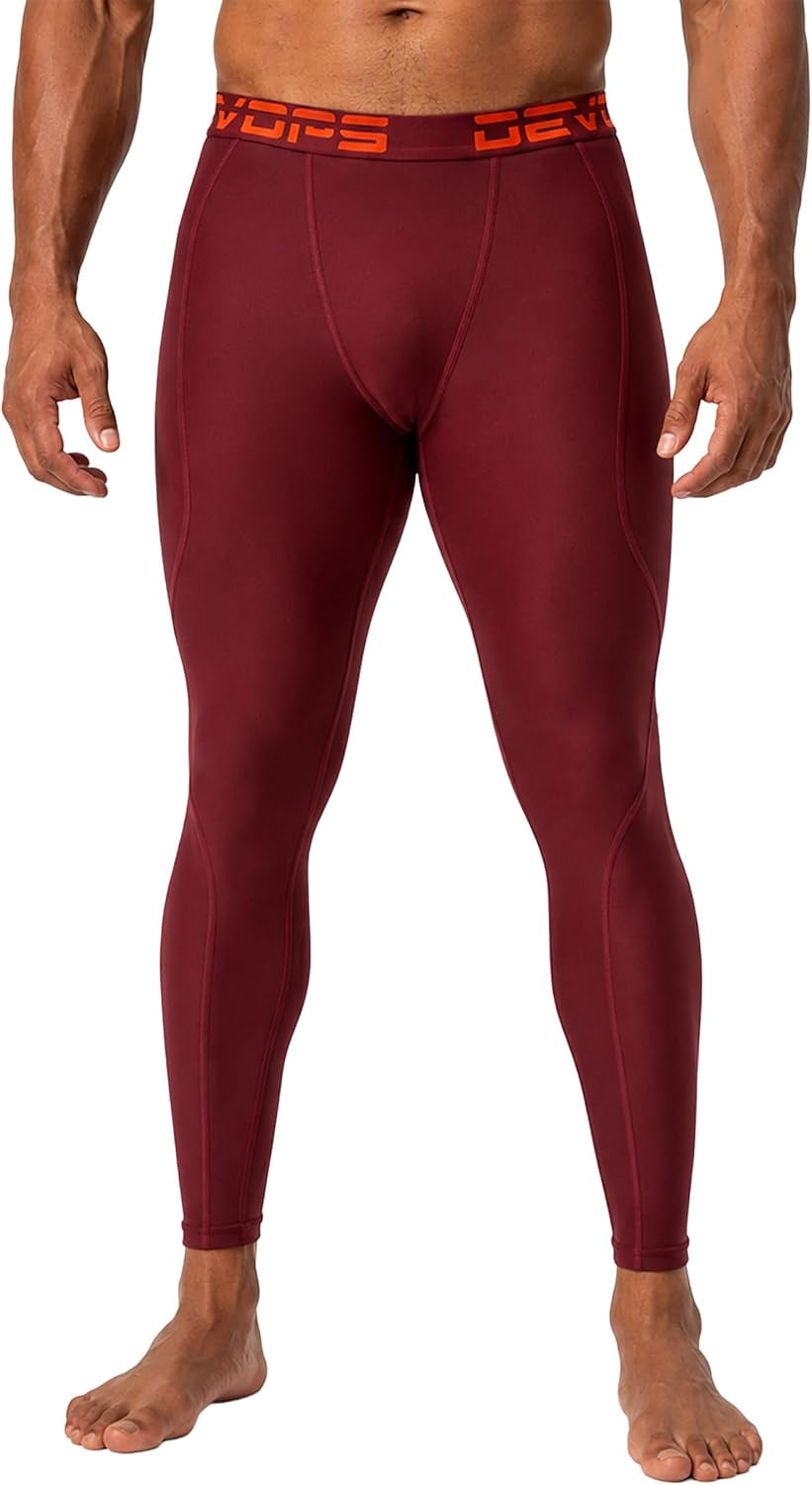 2-3 Pack Men'S Compression Pants Leggings Tights Pocket/Non-Pocket
