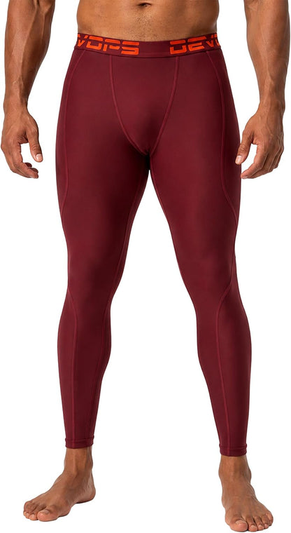 2-3 Pack Men'S Compression Pants Leggings Tights Pocket/Non-Pocket