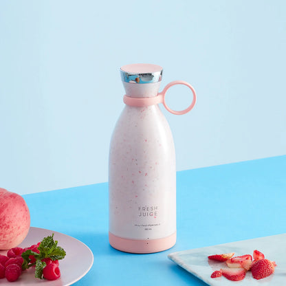 Fresh Juice Blender Portable Juicer Cup Built-In Battery Wireless Charging Outdoor Portable Mini Juicer