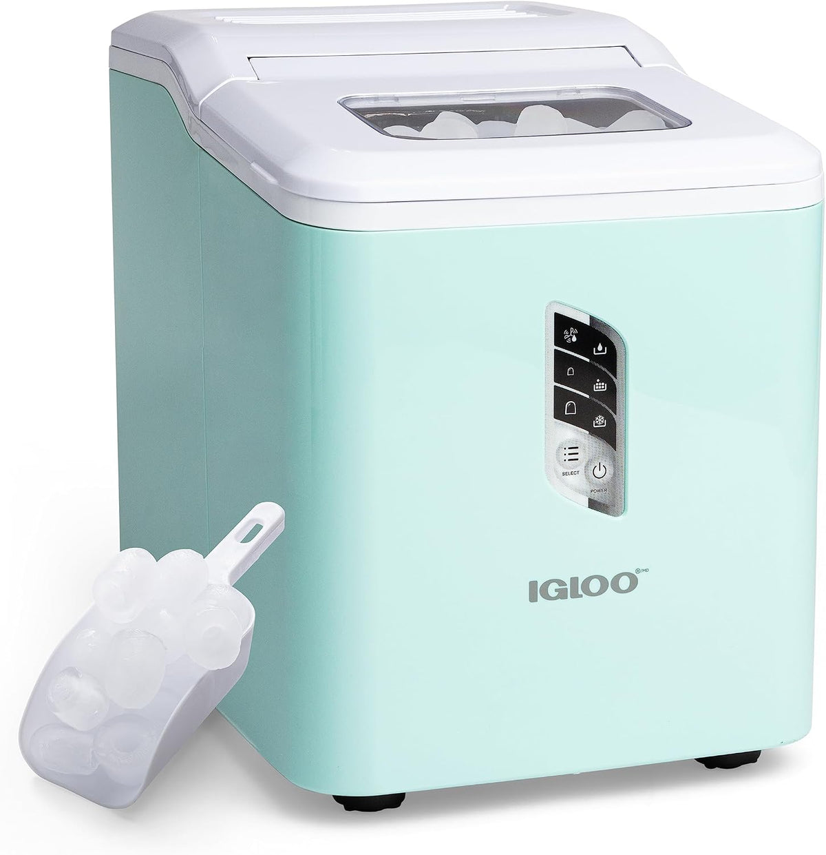 Igloo Ice Maker Countertop, Portable Ice Maker, 26Lbs, Aqua