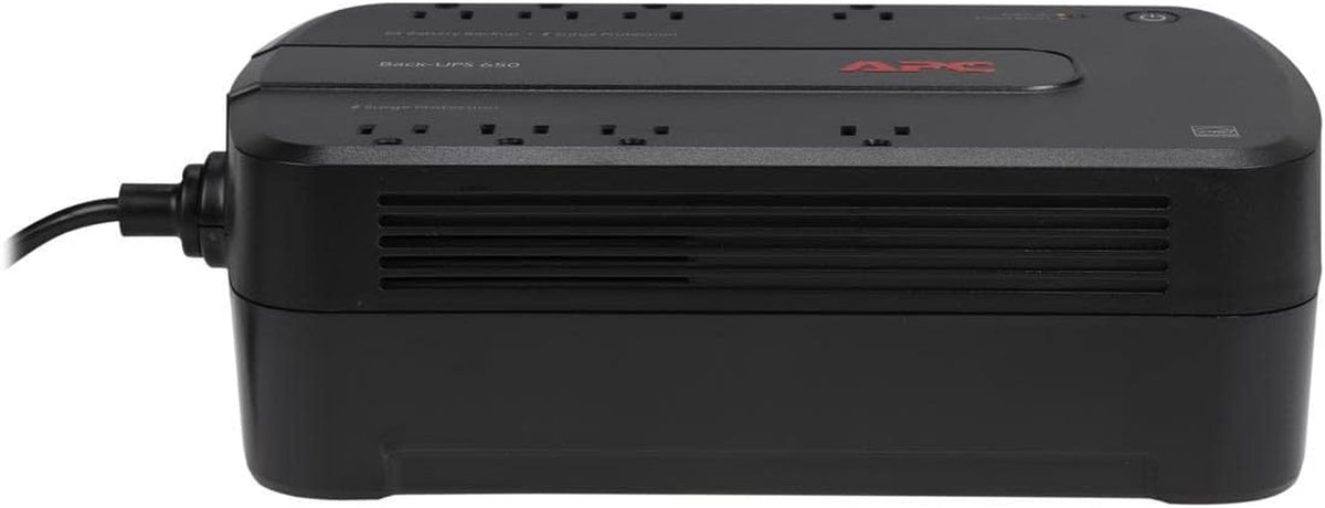 Battery Backup 650VA/390W Uninterruptible Power Supply for PC, BE650G1