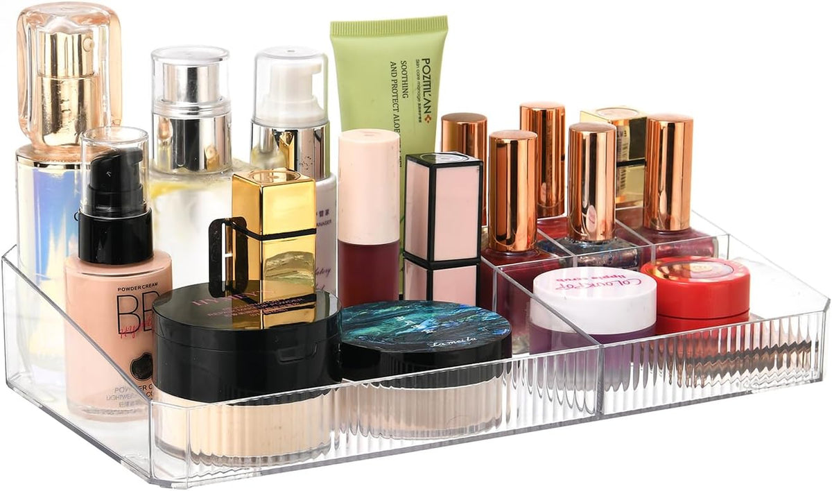 Stackable Storage Drawers, Acrylic Storage Rack, Cosmetics and Beauty Products Organizer, Suitable for Makeup Room, Bathroom, Pantry, Home Bedroom Storage