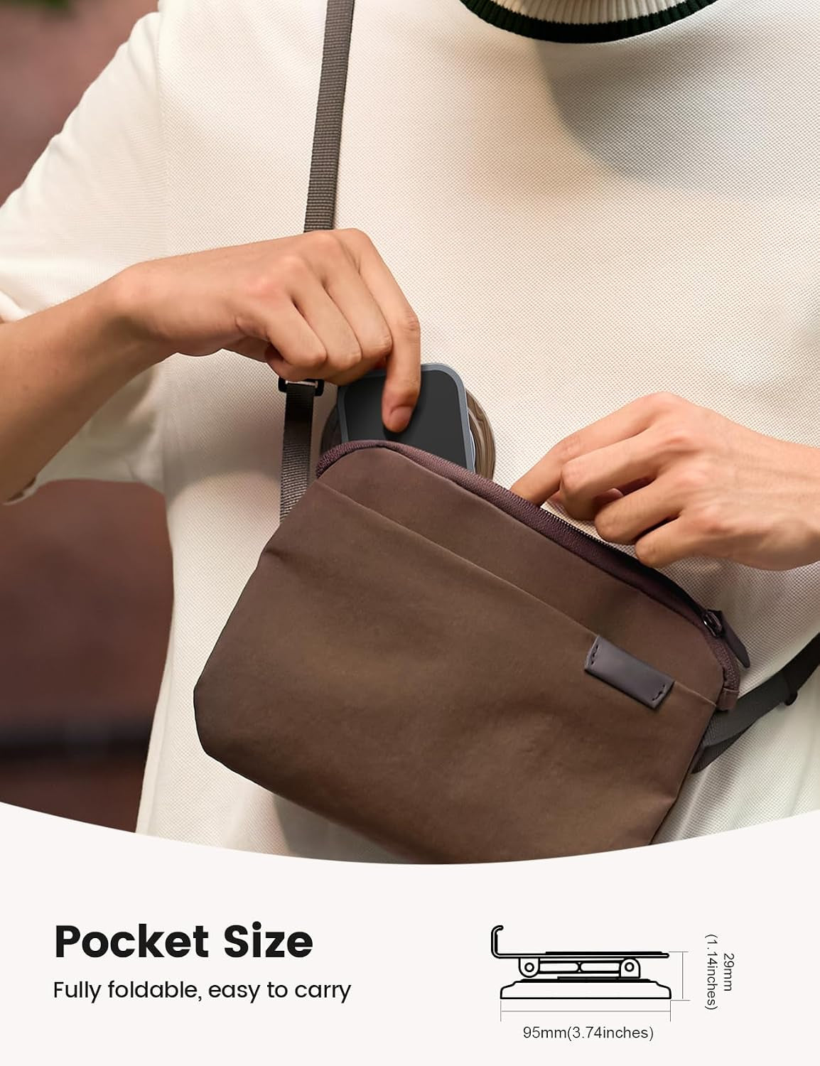 Sturdy Grey Phone Stand, Desk Accessories for Men