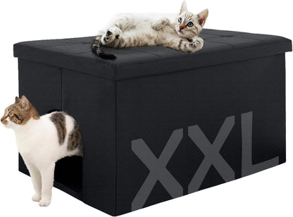 Cat Litter Box Enclosure Furniture Odor Control, Extra Large