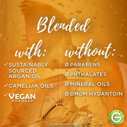 Whole Blends Moroccan Argan & Camellia Oils Illuminating Shampoo for Silky Shine, 12.5 Fl Oz, 3 Count (Packaging May Vary)