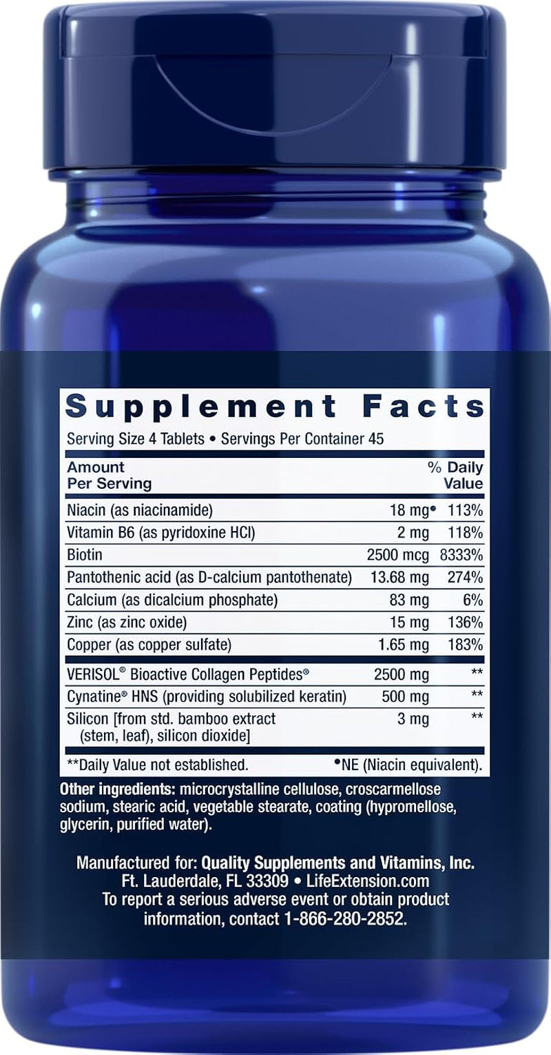 Hair, Skin & Nails Collagen plus Formula, 180 Tablets