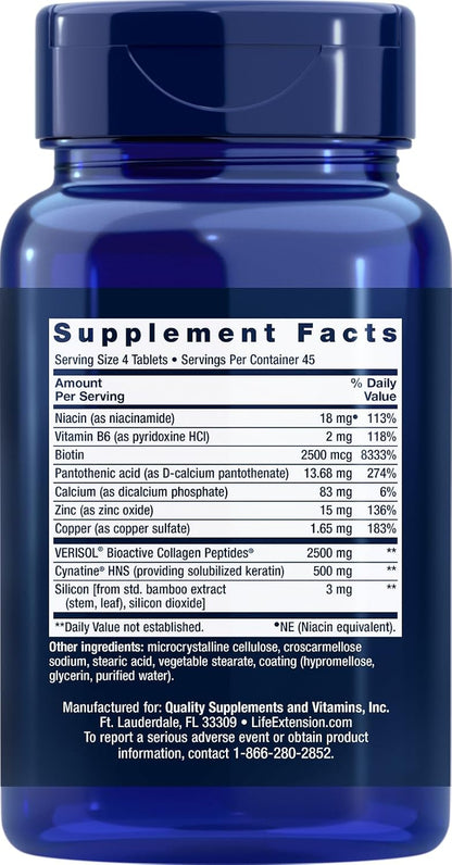 Hair, Skin & Nails Collagen plus Formula, 180 Tablets