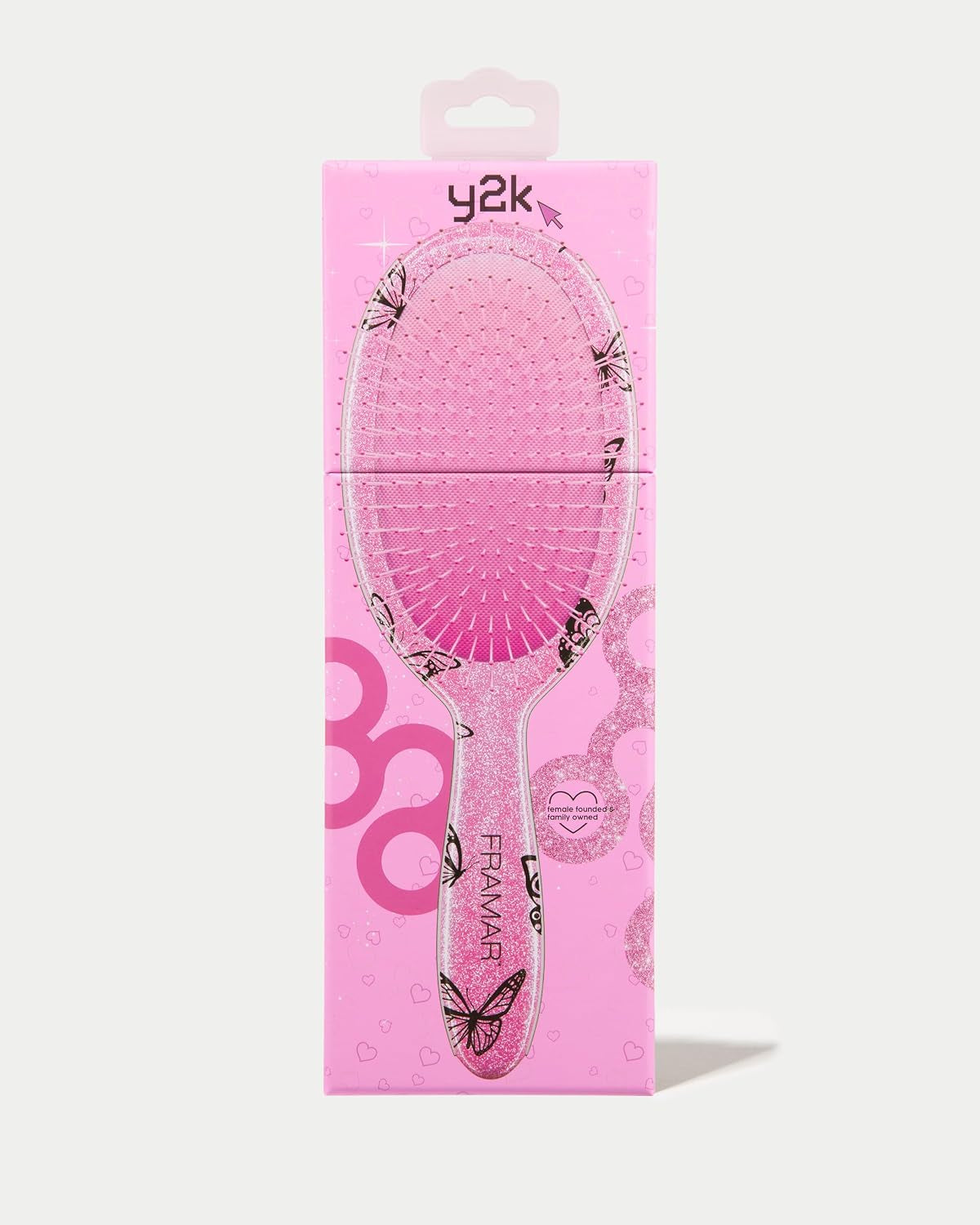 Y2K Print Hair Brush Detangler, Wet Hair Brushes for Women