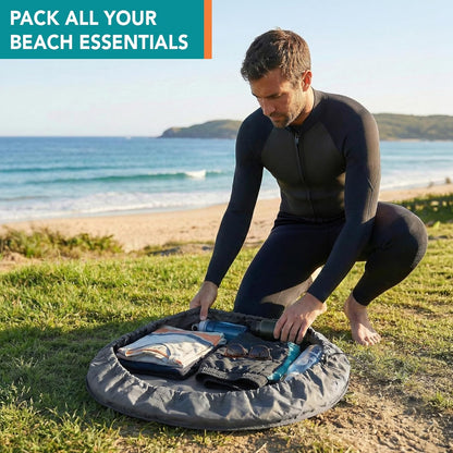 Wetsuit Changing Mat Waterproof Surf Dry Bag, 30" Leakproof