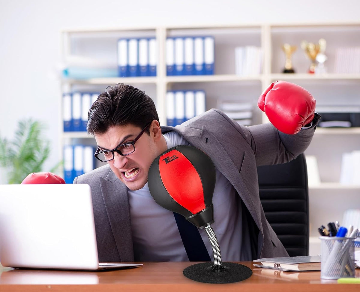 Desktop Punching Bag - White Elephant Gifts for Adults, Fun Punch Gag Gifts for Coworkers, Men & Women Secret Santa Stress Buster