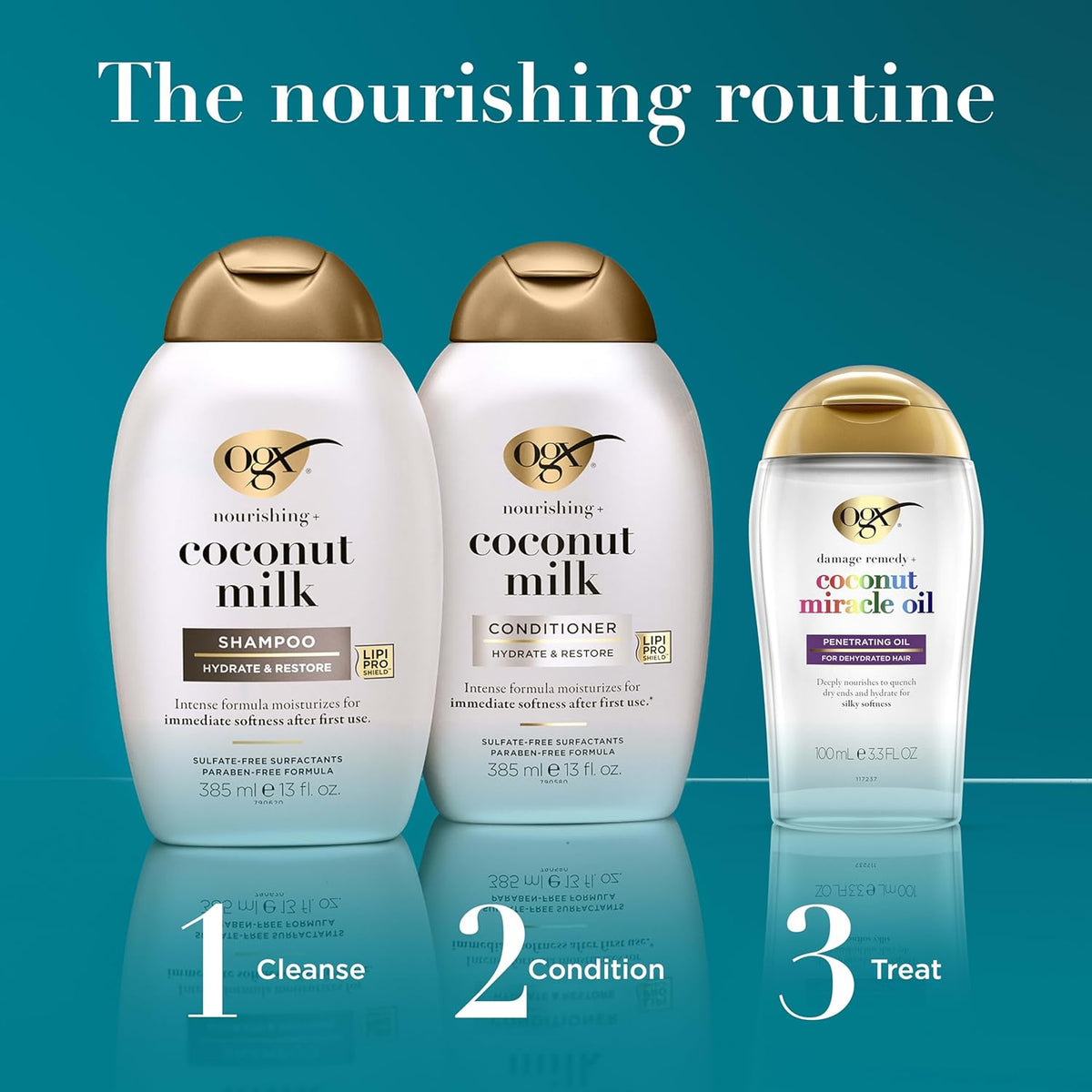 Nourishing + Coconut Milk Shampoo & Conditioner Set, 2 X 25.4 Fl. Oz
