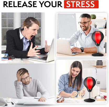 Desktop Punching Bag - White Elephant Gifts for Adults, Fun Punch Gag Gifts for Coworkers, Men & Women Secret Santa Stress Buster