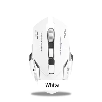 Wireless/Wired 2.4G RGB Backlit Mechanical Feel Mouse DPI Adjustable Rechargeable Ergonomic Gaming Mouse for PC Computer Laptop