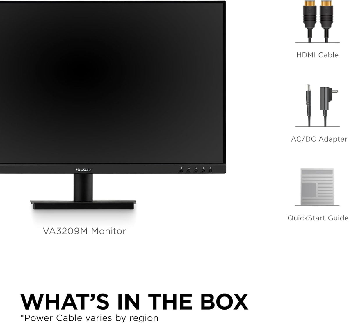 VA3209M 32 Inch 1080P IPS Computer Monitor, Full HD, HDMI VGA, PC