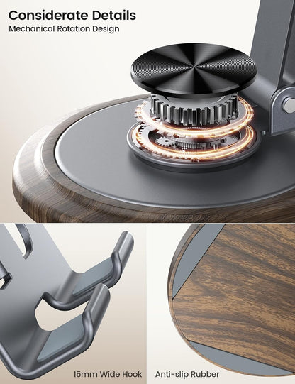 Sturdy Grey Phone Stand, Desk Accessories for Men
