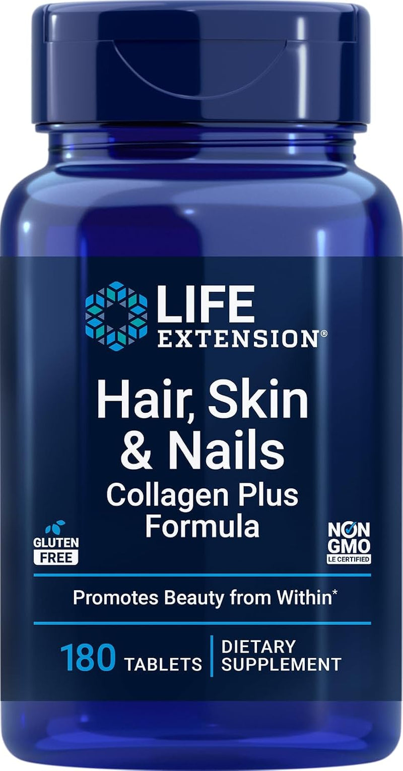 Hair, Skin & Nails Collagen plus Formula, 180 Tablets