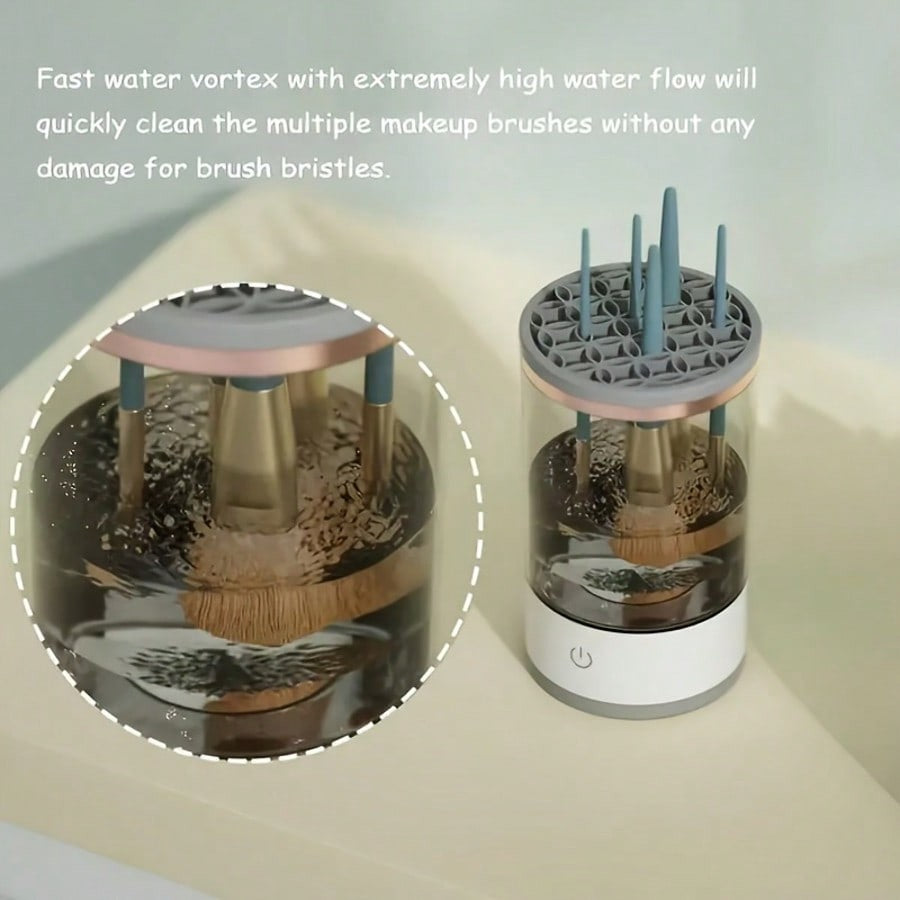 3-In-1 Electric Makeup Brush Cleaner – Fast Deep-Clean,Aut