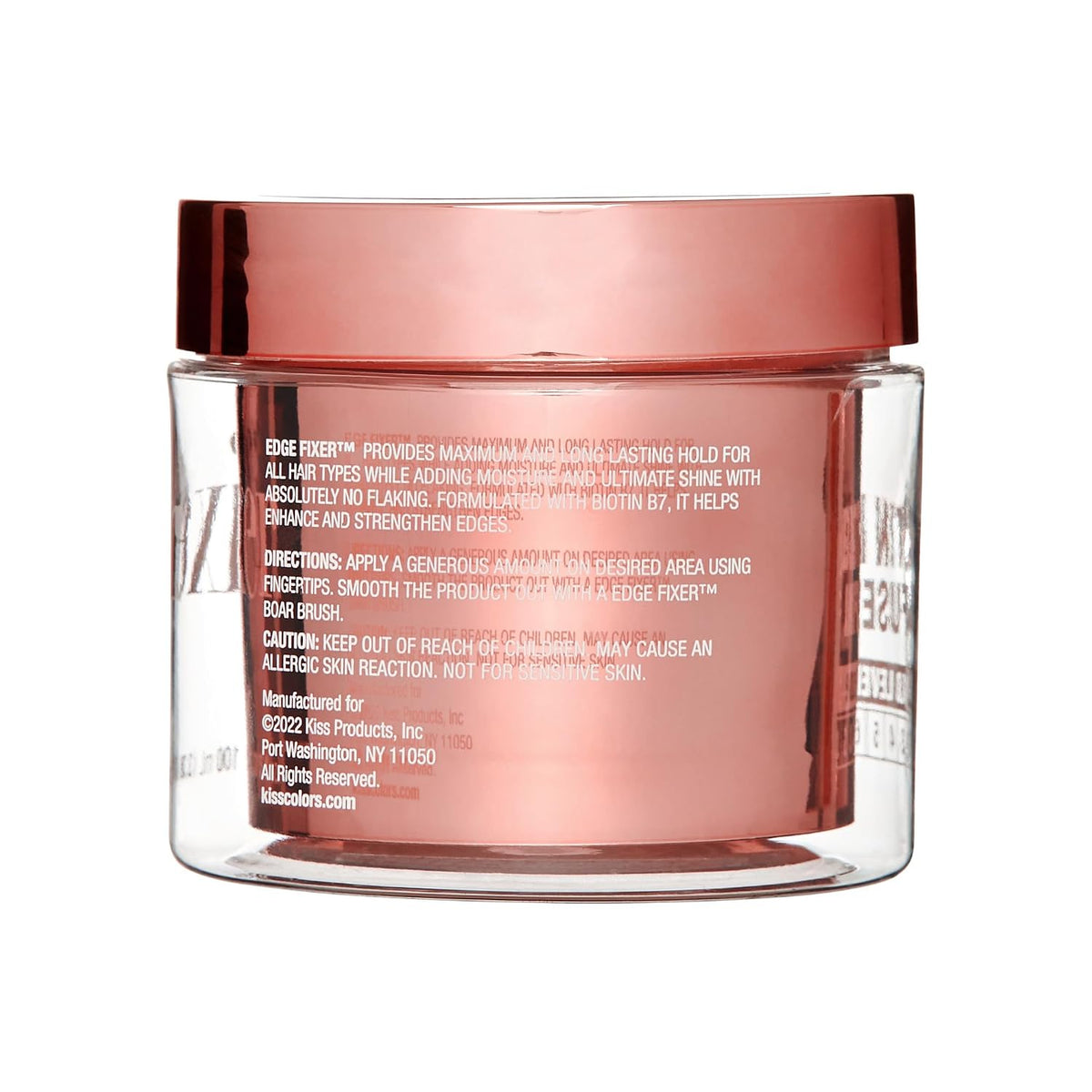 Maximum Hold Edge Fixer, Non-Greasy Gel Formula Infused with Biotin B7, 24 Hour Hold, ‘Sweet Peach’ Scented, 3.38 Fl. Oz. (100 Ml)