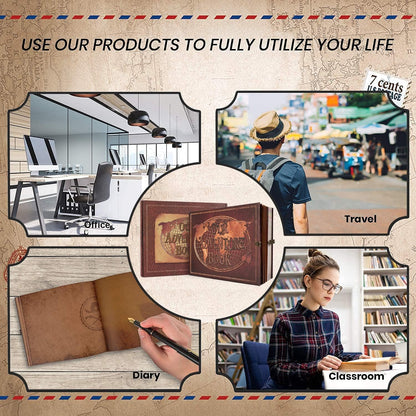 Our Adventure Book Scrapbook 180 Pages Photo Album, DIY Handmade Memory Travel Diary Photo Book Journal Scrapbook,Embossed Letter Leather Cover for Anniversary,Wedding