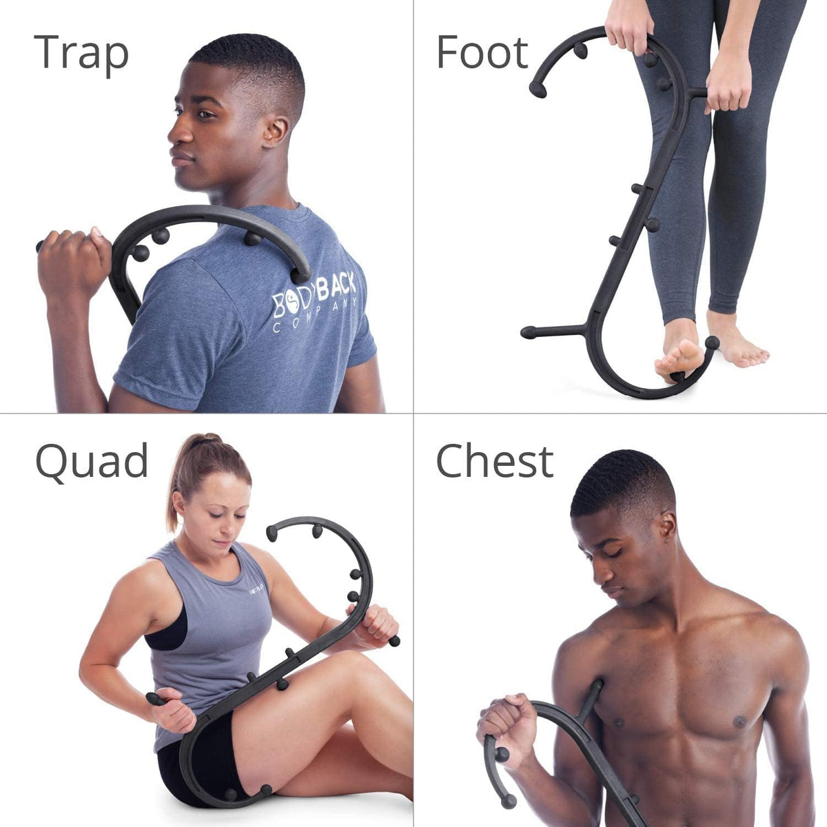 Buddy Classic Back Massager & Neck Massager for Pain Relief Black